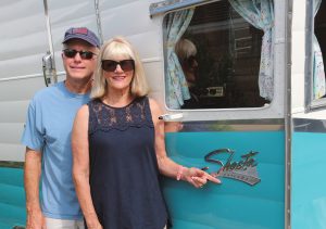 Pete and Maggie are the third owners of their Shasta 16 SC travel trailer (right), which was built in Northridge, California, in 1962.