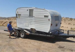 This 16-foot Shasta travel trailer sat unused in Barstow, California, from 1970 to 2017 before the Coopers purchased it.