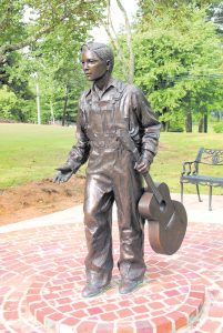 Visitors to Tupelo, Mississippi, can view a bronze sculpture, "Elvis at 13."