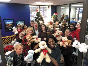 Texas-based RV dealer PPL Motor Homes collected more than 450 teddy bears for its annual Cuddles for Kids toy drive. Police officers give the bears to children coping with difficult situations.