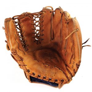 This glove used by shortstop Ozzie Smith is part of the new exhibit at the National Baseball Hall of Fame called "Starting Nine: The Must-See Artifacts From Your Team.