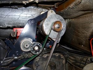 A chassis engine alternator.