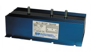 An RV’s battery separation device may be a diode-based battery isolator.