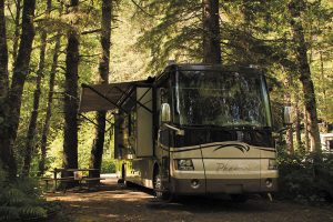 The author and her husband parked their RV at Rainey Creek Campground in Stewart and used their towed vehicle to see area sights.