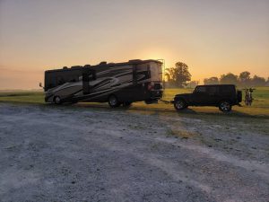 Richard Simon overnighted at a Harvest Host winery in Indiana.