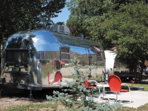 An Airstream at Colorado's Dolores River Campground.
