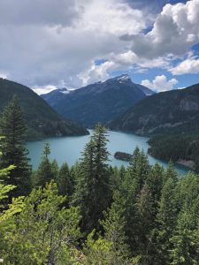 After a stay at Goose Creek RV Park & Campground in Wilbur, Washington, Mike and Jayann Erkkila enjoyed a beautiful drive along State Route 20, also called the North Cascades Highway.