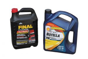 If you might have trouble finding the right engine oil and coolant during a trip, bring them along.