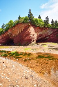 St. Martins Sea Caves, in the Bay of Fundy, site of the Savour the Sea Caves experience.