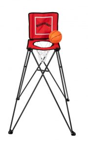 The Hoopman folding basketball frame from The Jamberly Group