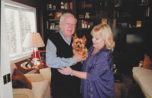 Kirwan and Regina Elmers, at home with Bella, their Yorkshire terrier, were married for 41 years and resided in Columbus, Ohio.