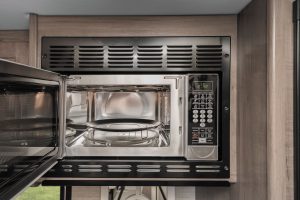 An optional microwave-convection oven can be selected in place of the standard microwave.