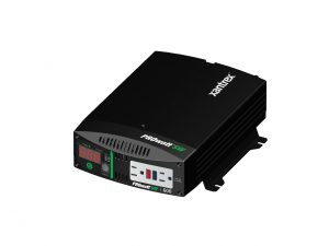 A small inverter such as the Xantrex PROwatt SW 600 can be used to power small entertainment systems.