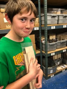 Daniel Benson on a factory tour.