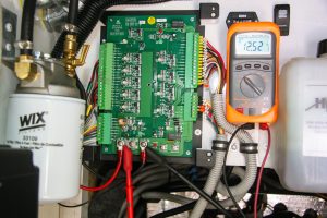 To maintain correct burner motor speed, Aqua-Hot requires voltage between 11.5 volts and 14.0 volts DC when tested at the main control board.