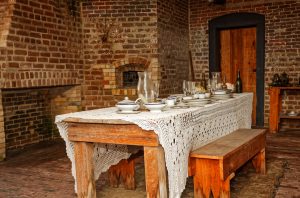 Visitors can tour Fort Clinch itself, including the officers’ dining room, outfitted like it might have been in the 1800s.