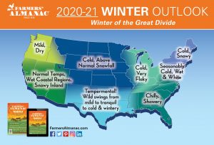 In addition to its winter weather forecast, the 2021 Farmers’ Almanac predicts next summer will be stormier than usual.
