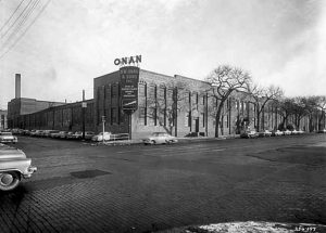 The Onan plant in Minneapolis, Minnesota, was replaced in the late 1960s.