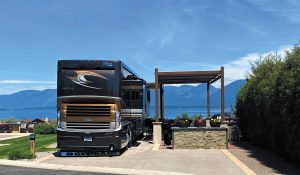 RVers enjoy the wide-open spaces of Montana while camping in luxury at Polson Motorcoach Resort, an FMCA commercial member campground.