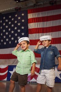 Photo ops on the Hangar Deck.