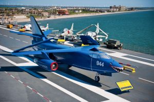 Aircraft on the USS Lexington’s Flight Deck include the KA-3B Skywarrior, a versatile carrier-based model that entered Naval service in 1956.