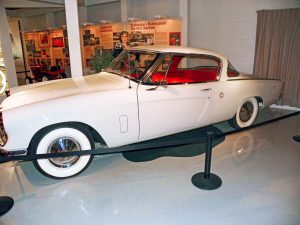 A 1953 Studebaker Champion Starliner Hardtop.