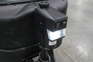 The Della Terra includes a power tongue jack with an LED light.