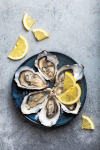 Oysters are among the tasty foods celebrated at annual cook-offs and various eateries in Gulf Shores and Orange Beach, Alabama.