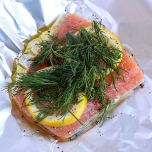 Salmon in foil