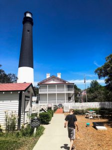 The Pensacola Lighthouse challenges visitors to climb its 177 steps.