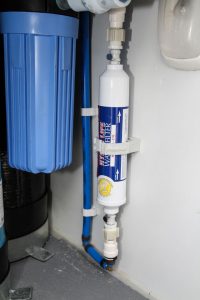 Some RVs use a secondary filter, such as this Hydro Life HL-170, for ice makers or drinking water dispensers.