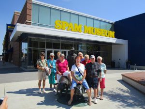 Bobbi Harden (seated) belongs to several RV clubs and travels with friends each summer.