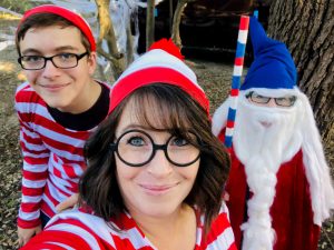 Holly Blake and her sons celebrated Halloween at a Lakehills, Texas, campground. 