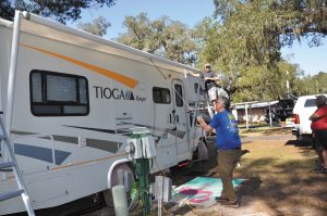 Chris Eggleston took RV service technician training and now assists fellow RVers who need repairs.