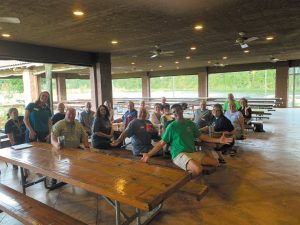 Members of FMCA’s new First Responders chapter gathered for their first official rally at Riverbend Campground in Hiawassee, Georgia, in October 2020.