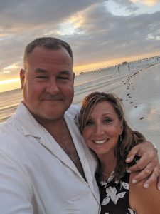 Brent and Lisa Johnson enjoy the work-RVing blend; Lisa said it feels like a vacation.