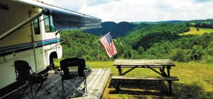 While enjoying the Fourth of July atop a mountain in Carroll County, Virginia, Herb Vogt captured the essence of the day in this photo he took next to his friend’s motorhome, parked there for the summer.