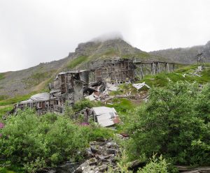 The Mill Complex now lies in ruins, scattered along the hillside.