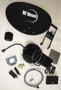 The RF Mogul kit included all the necessary hardware for installation.