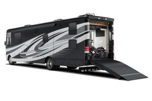 The Newmar Canyon Star 3927 blends a toy hauler’s flexibility with a luxury Type A motorhome.