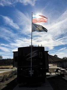 Edward Caddell shared a glimpse of his campsite at CreekFire RV Resort in Savannah, Georgia. 