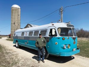 George Kaforski owned bus 8227 for 17 years.