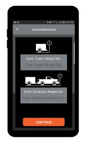Trailer brake gain and other data are calculated also.