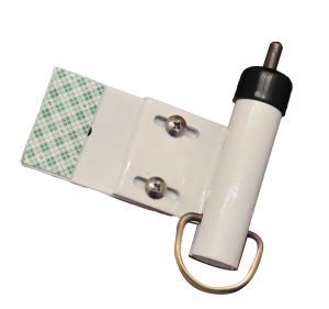 The RV Awning Travel Lock prevents an awning from unfurling in transit.