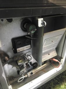 The RV water heater, and the entire propane system, should be serviced by a professional on an annual basis.