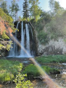 Jeff and Denise Del Favero of Turtle Express RV Life have chased waterfalls in Spearfish, South Dakota.