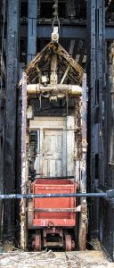 Butte’s mining history includes the rusty remains of steel headframes that lowered miners deep into the ground.