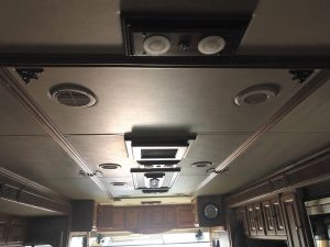 The Dohertys’ motorhome received new LED lights in the ceiling and elsewhere.