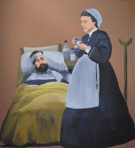 Nurses are also commemorated in this mural.