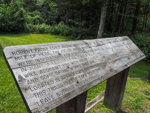 The Robert Frost Interpretive Trail, near Middlebury.